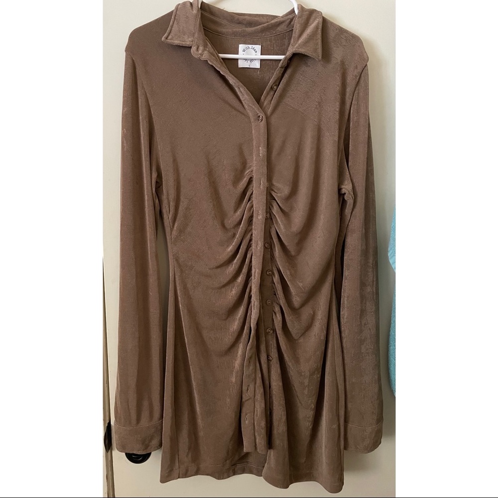 With Jean Andy Dress Latte Large